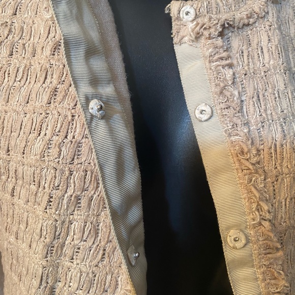 Elie Tahari collarless tweed jacket - Picture 8 of 15